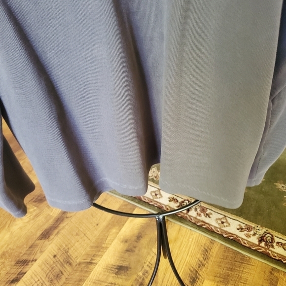 Hathaway Ribbed Knit Gray w Trim Snap Long Sleeve Sz. XL Sweater - Picture 4 of 12